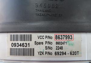 Volvo - V70 2 vanaf 2000 Tellerpaneel reparatie